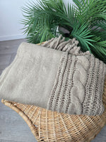 Sciarpa Viscosa Treccia Taupe