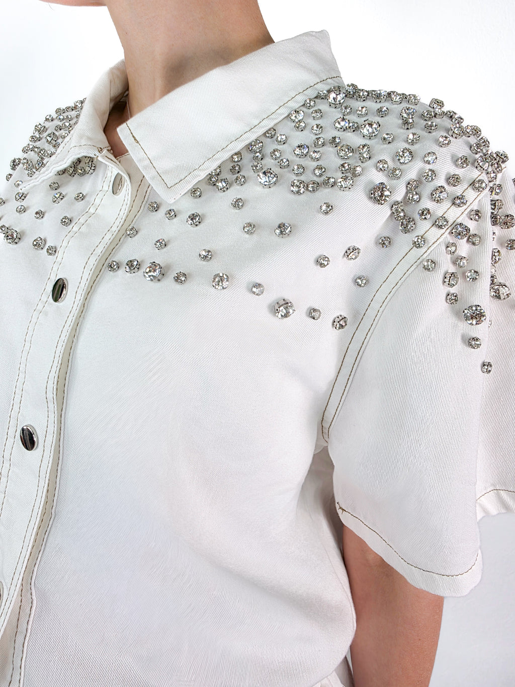 Susy Mix - Completo Strass - Bianco