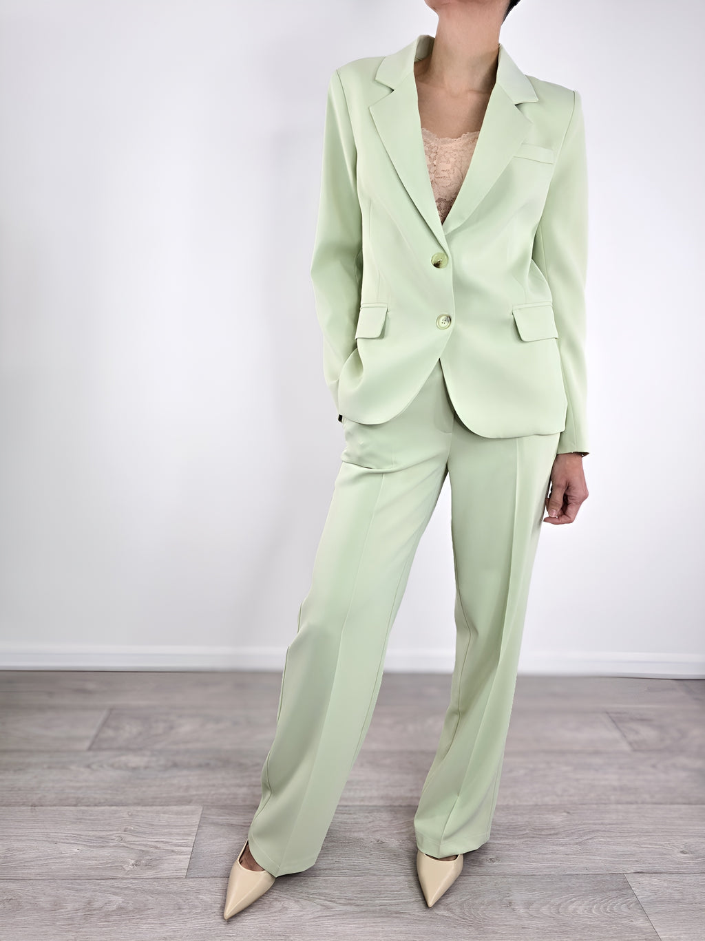 You Decide - Pantalone a palazzo - Verde pastello