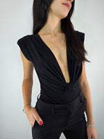 Body scollato Nero - Kontatto