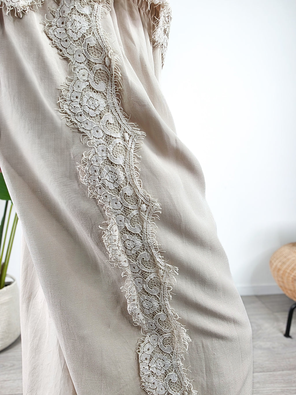 Saiph - Pantalone in misto lino - Beige