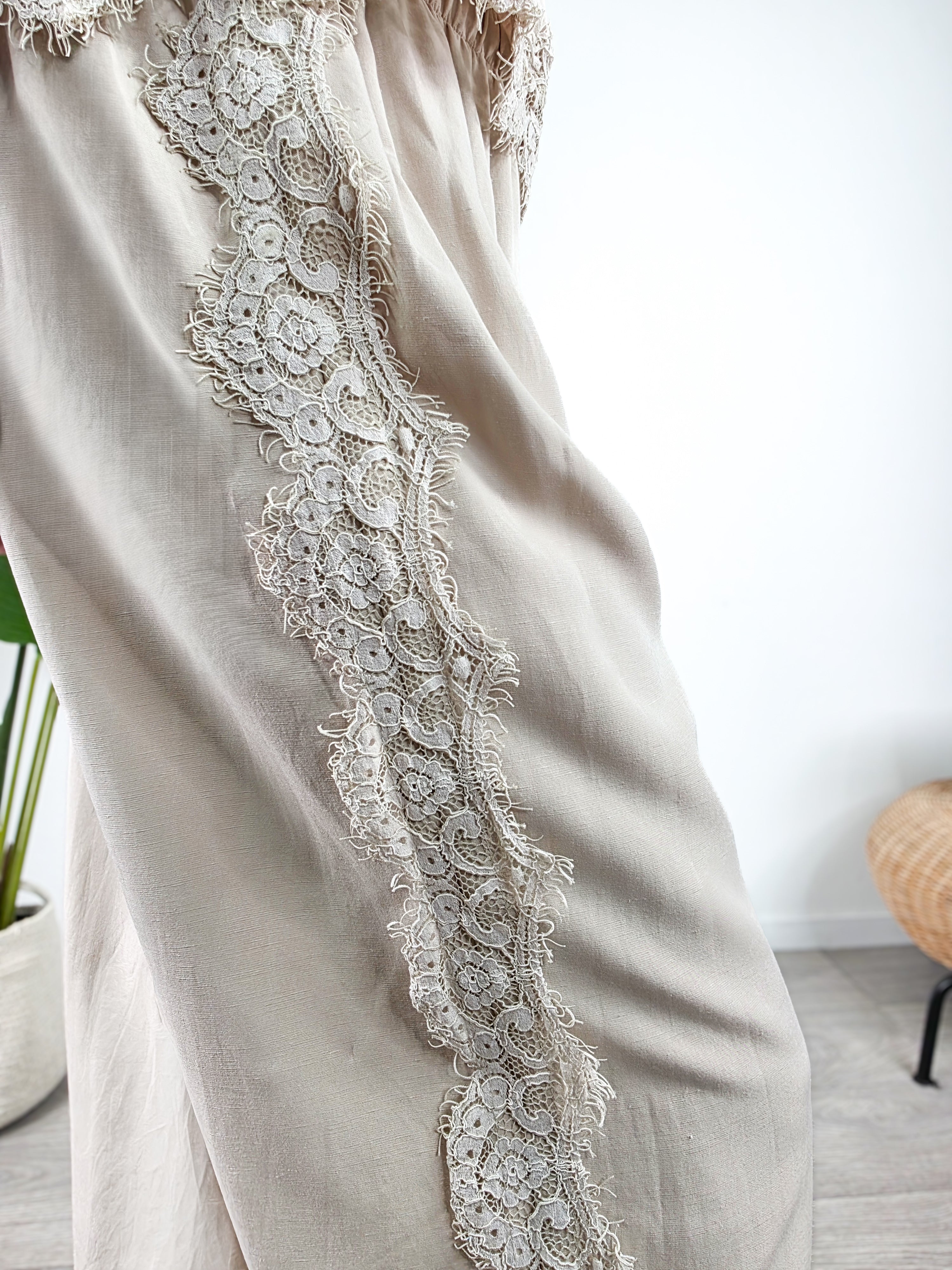 Saiph - Pantalone in misto lino - Beige