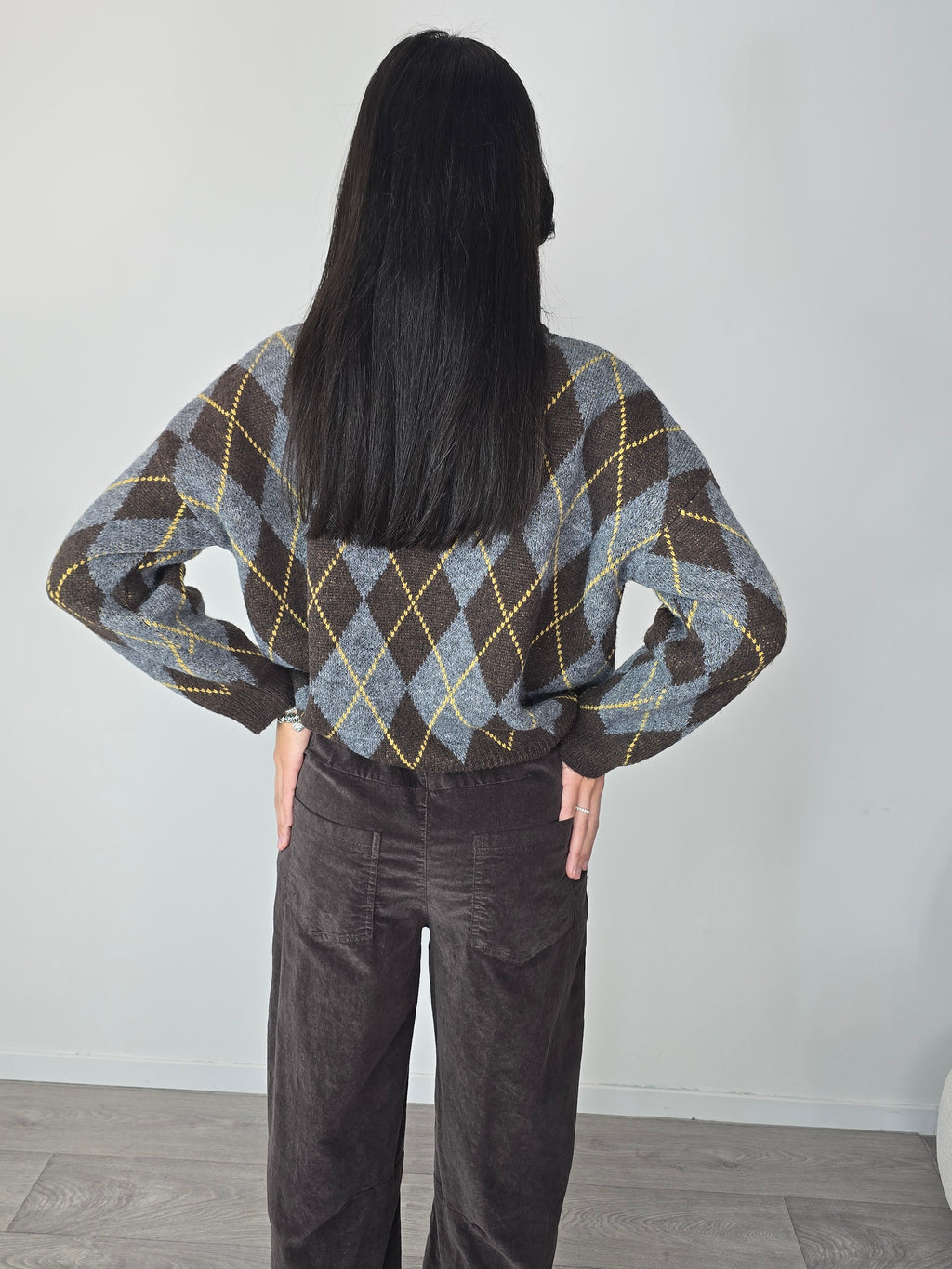 Maglione a rombi Moro e Grigio - Kontatto