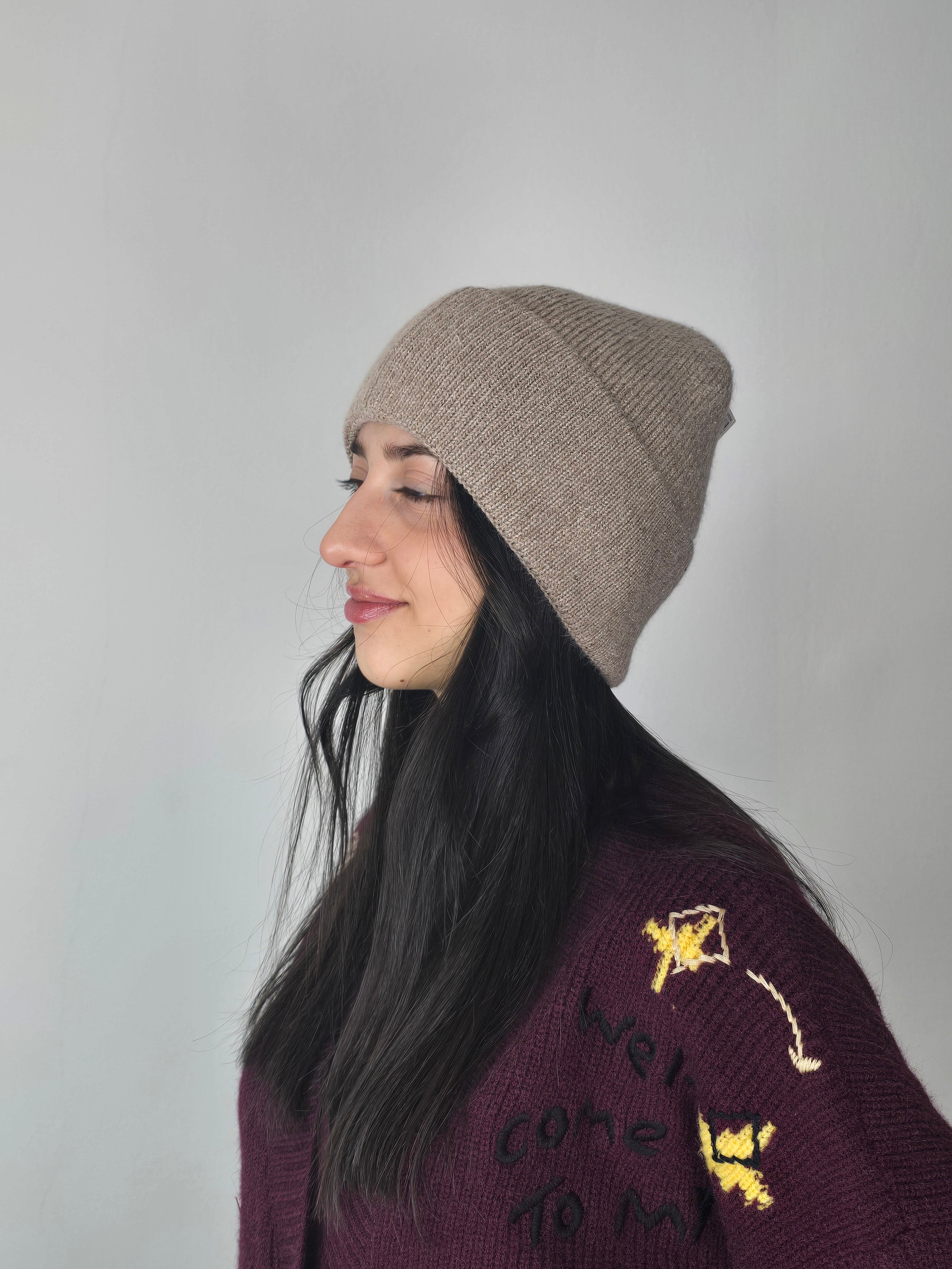 BERRETTO LUREX BEIGE