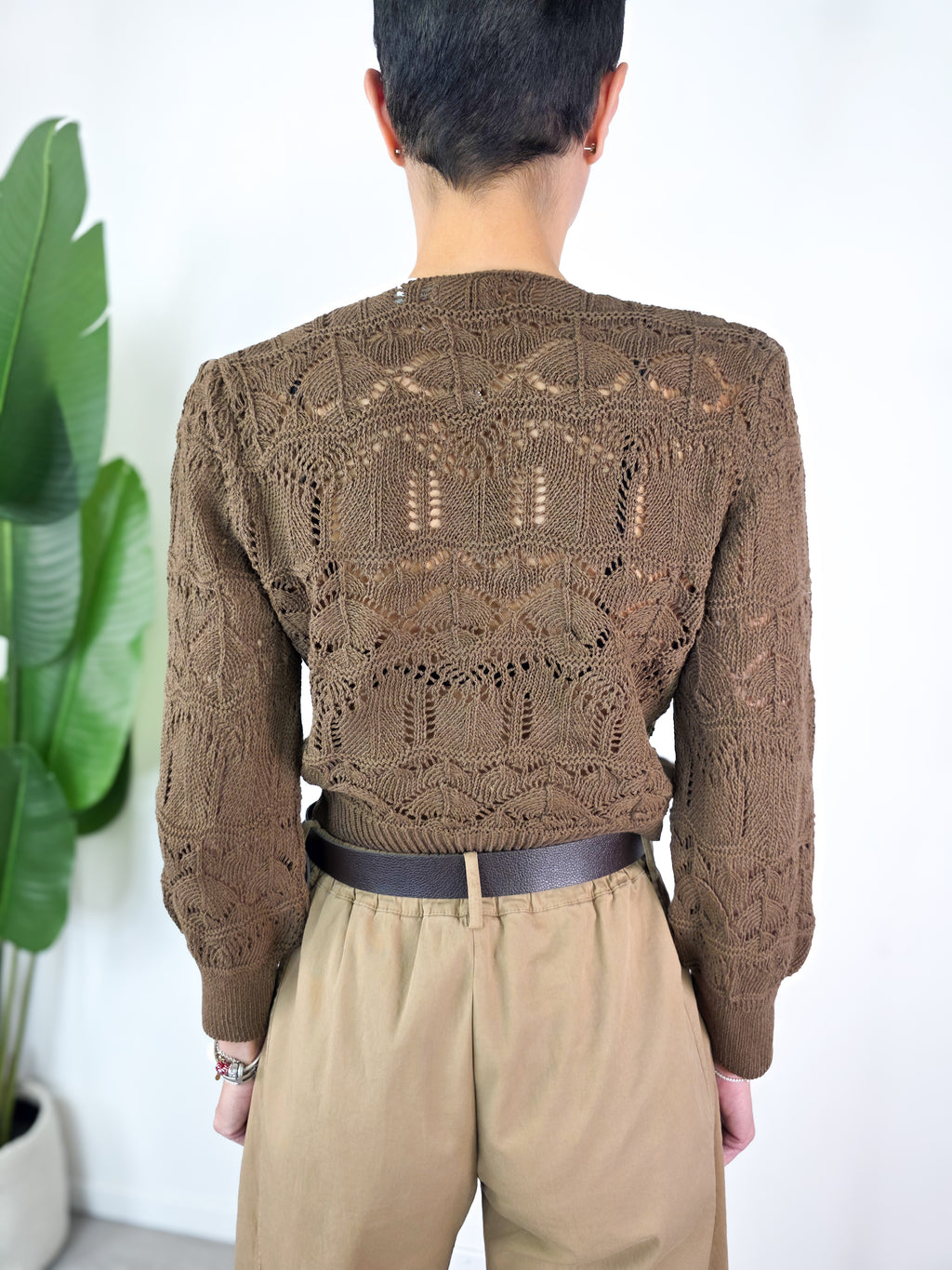 Susy Mix - Cardigan crop - Cacao