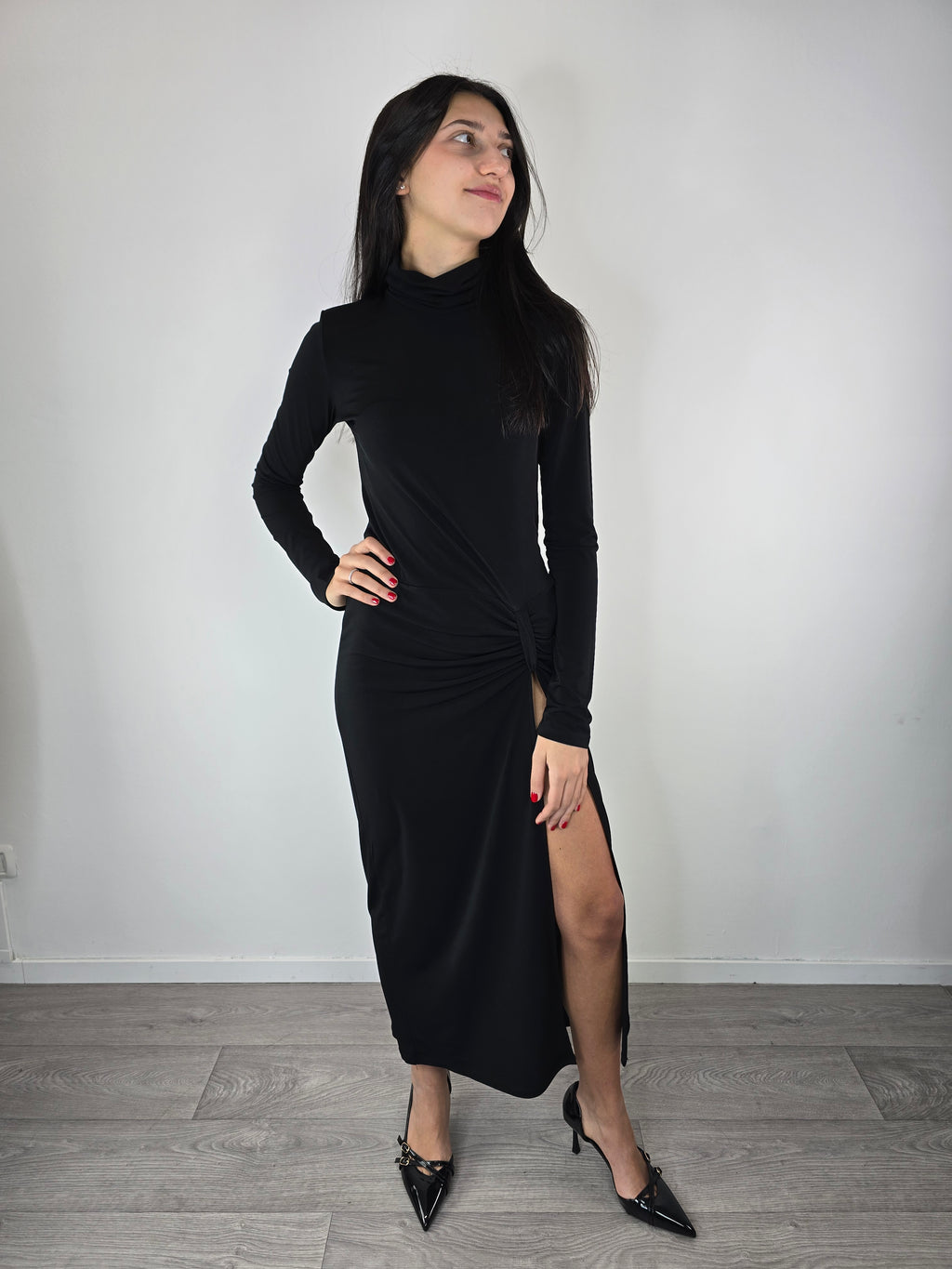 abito lungo con spacco 25 Kontatto