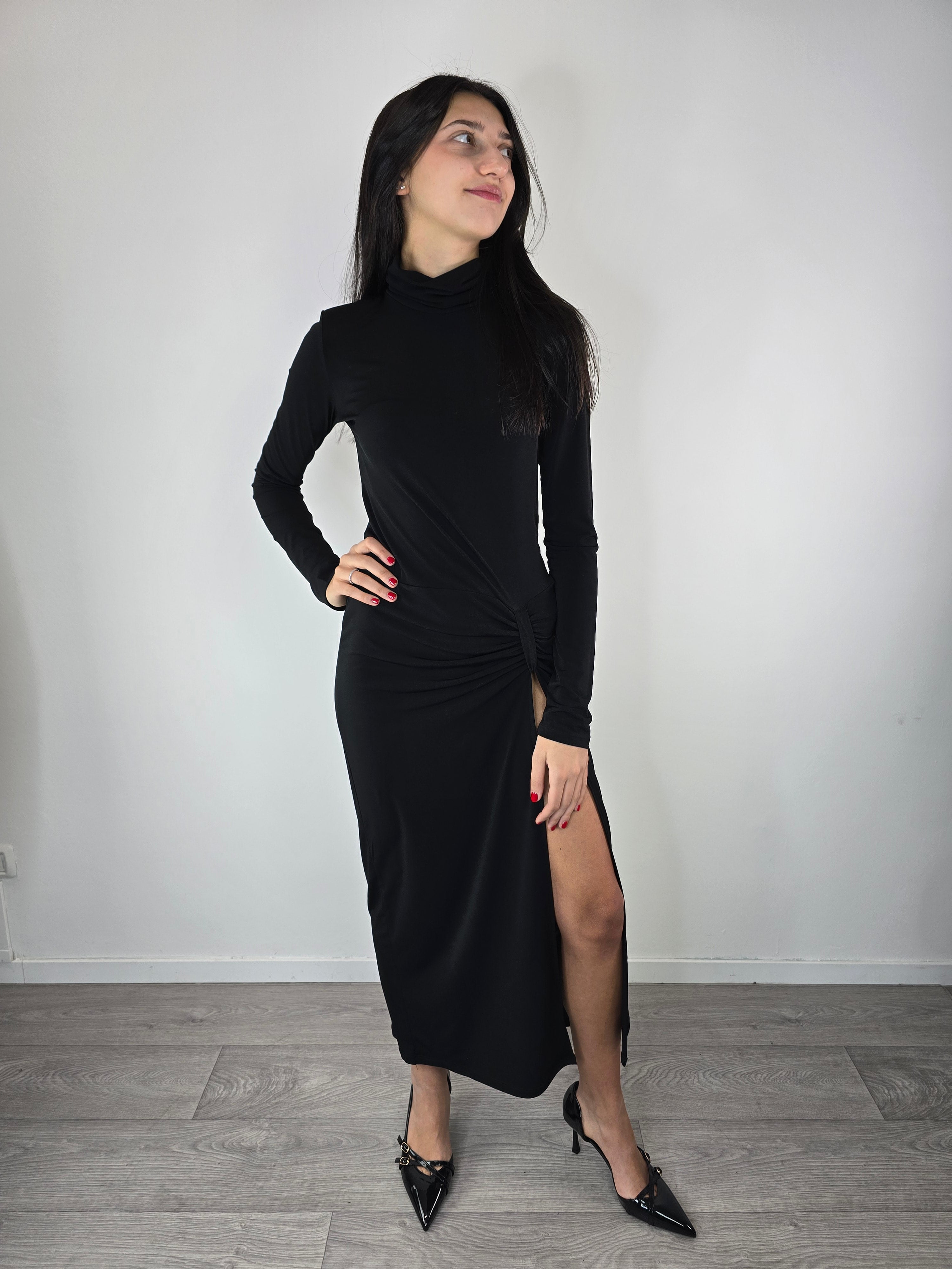 abito lungo con spacco 25 Kontatto