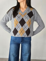 Maglione a rombi Grigio - Tensione In