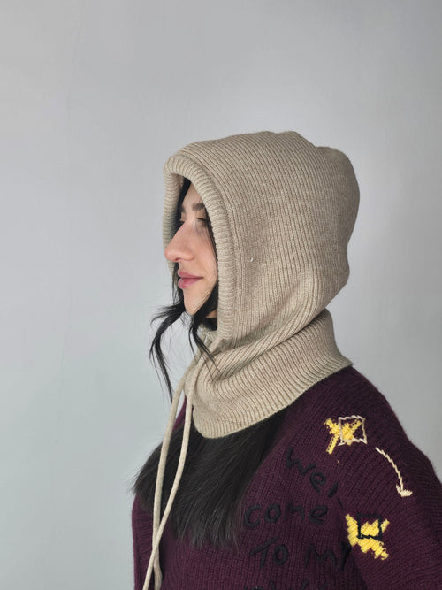 Balaclava SabbiaACCESSORIPELLETTERIA ELENA - Balaclava Sabbia - Sabrina Shopping Therapy