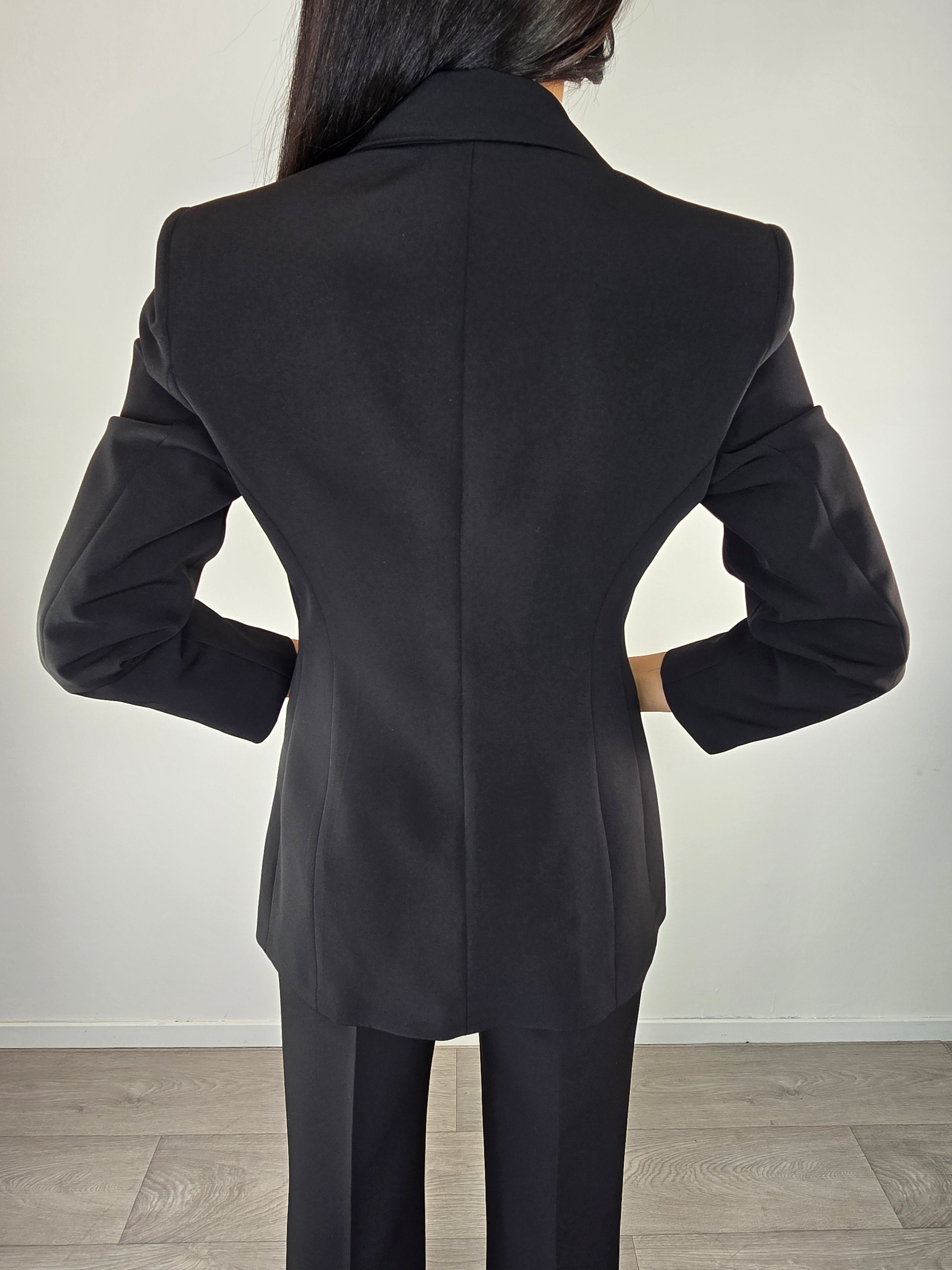 Blazer sciancrato Nero - Kontatto