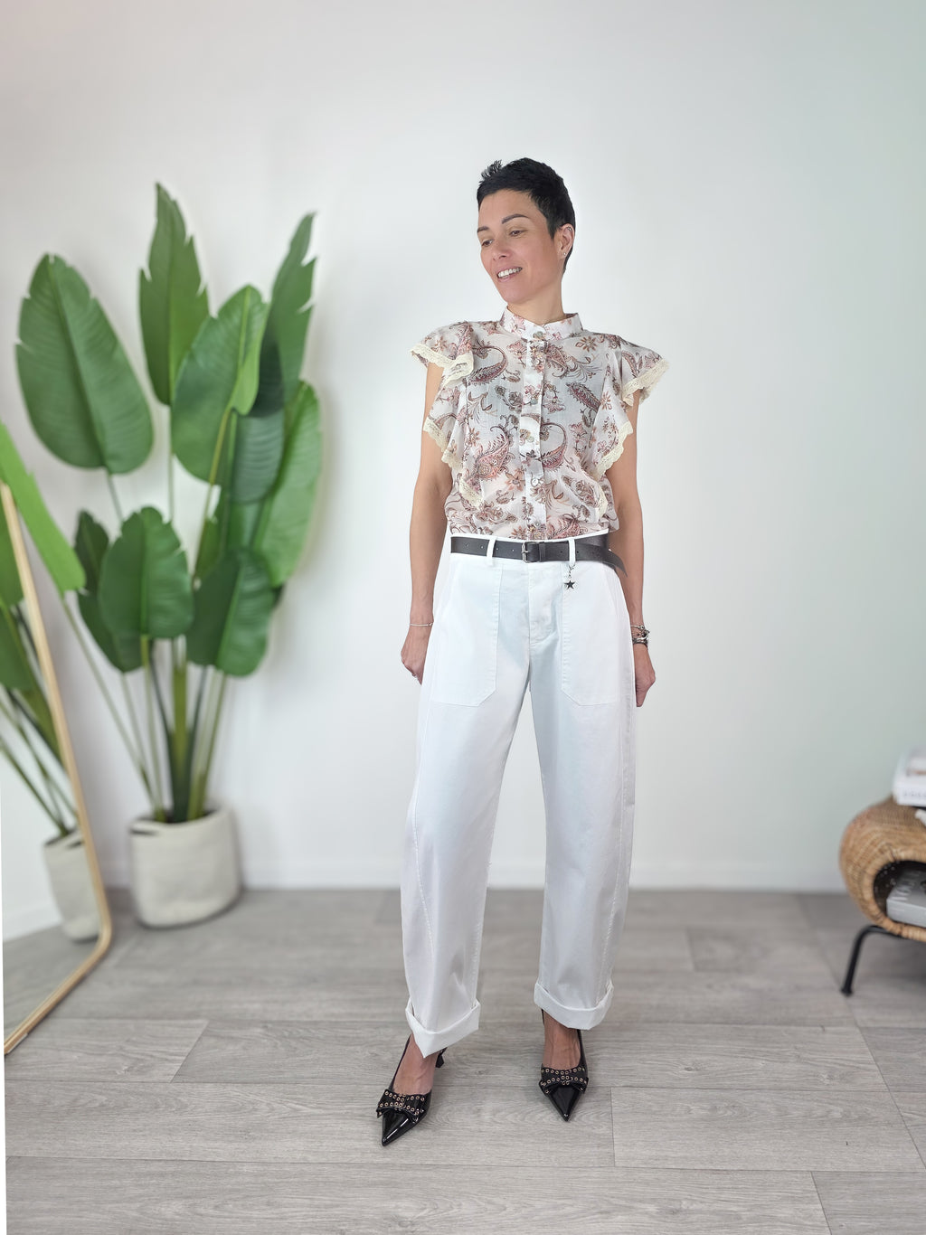 Susy Mix - Pantalone Stellina - Latte