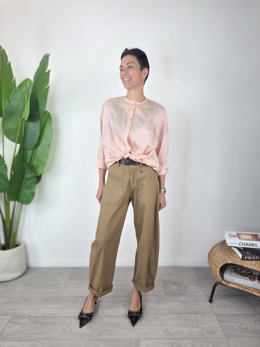 Susy Mix - Camicia Ricamata - Rosa