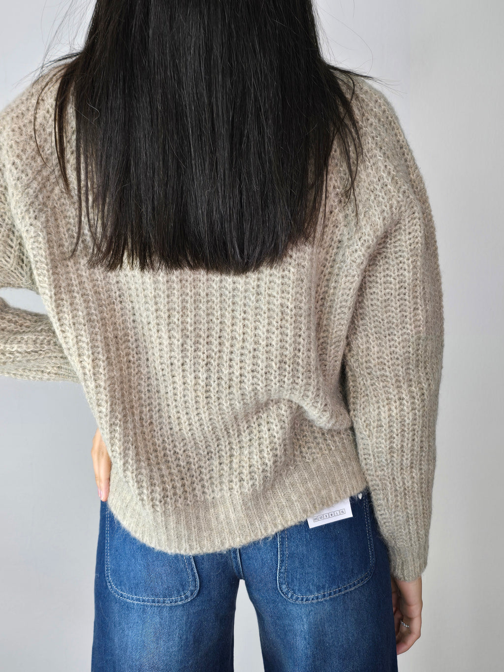 Maglione con lurex Beige - Tensione In