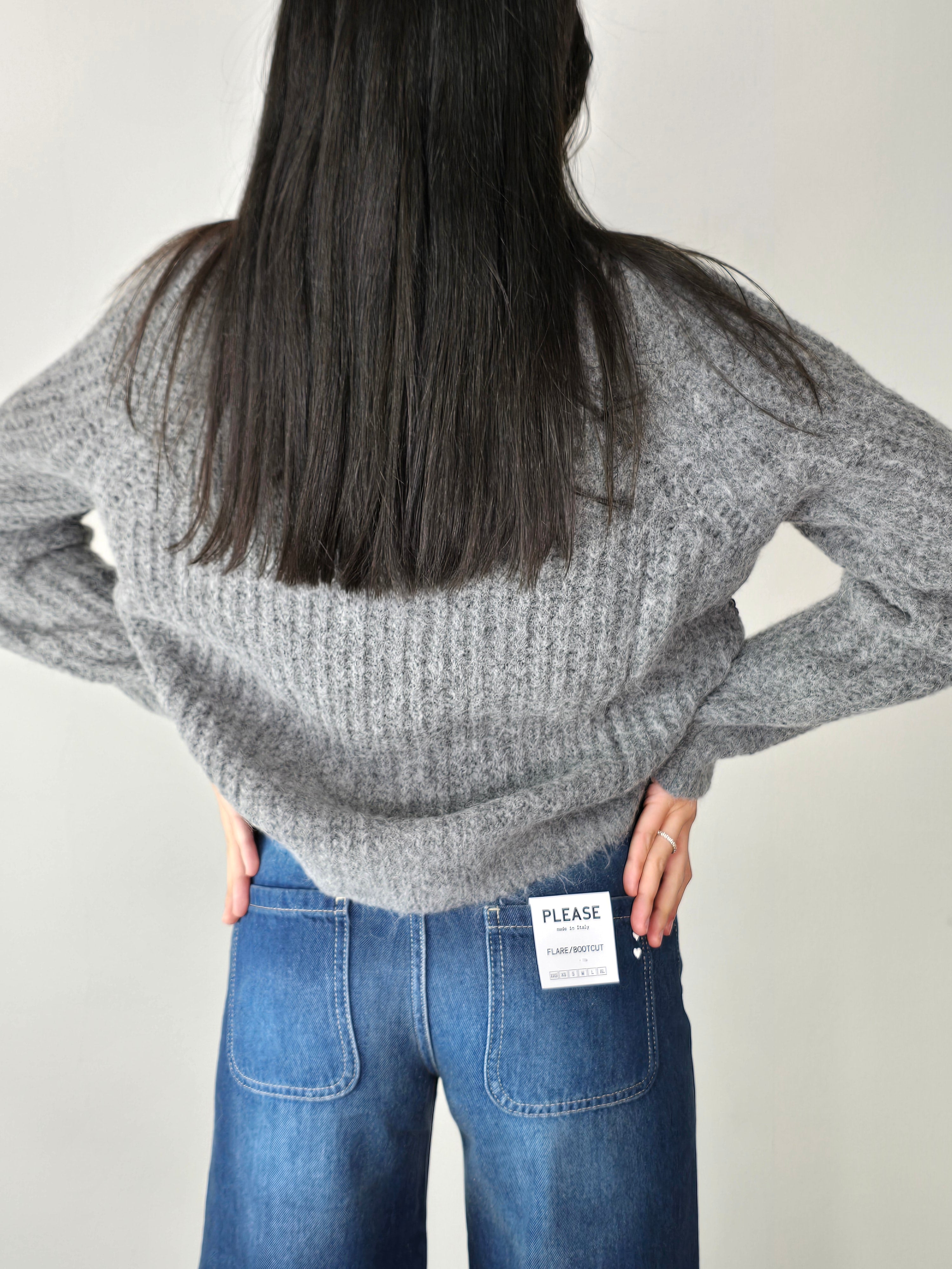 Maglione con lurex Grigio - Tensione In