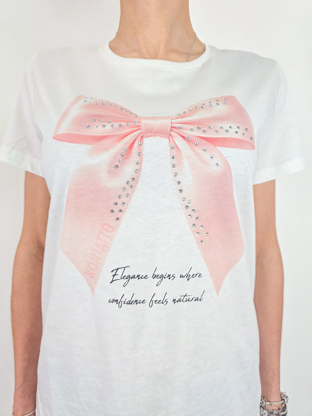 Kontatto - T-shirt Fiocco - Bianco