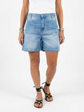 Please - Shorts Denim Taschine - Azzurro