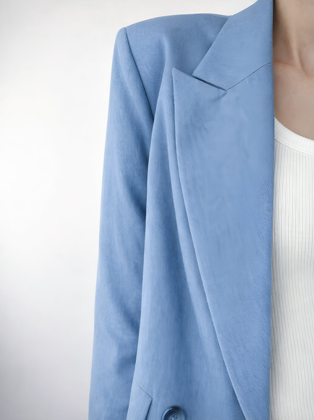 You Decide - Blazer cropped doppiopetto - Azzurro