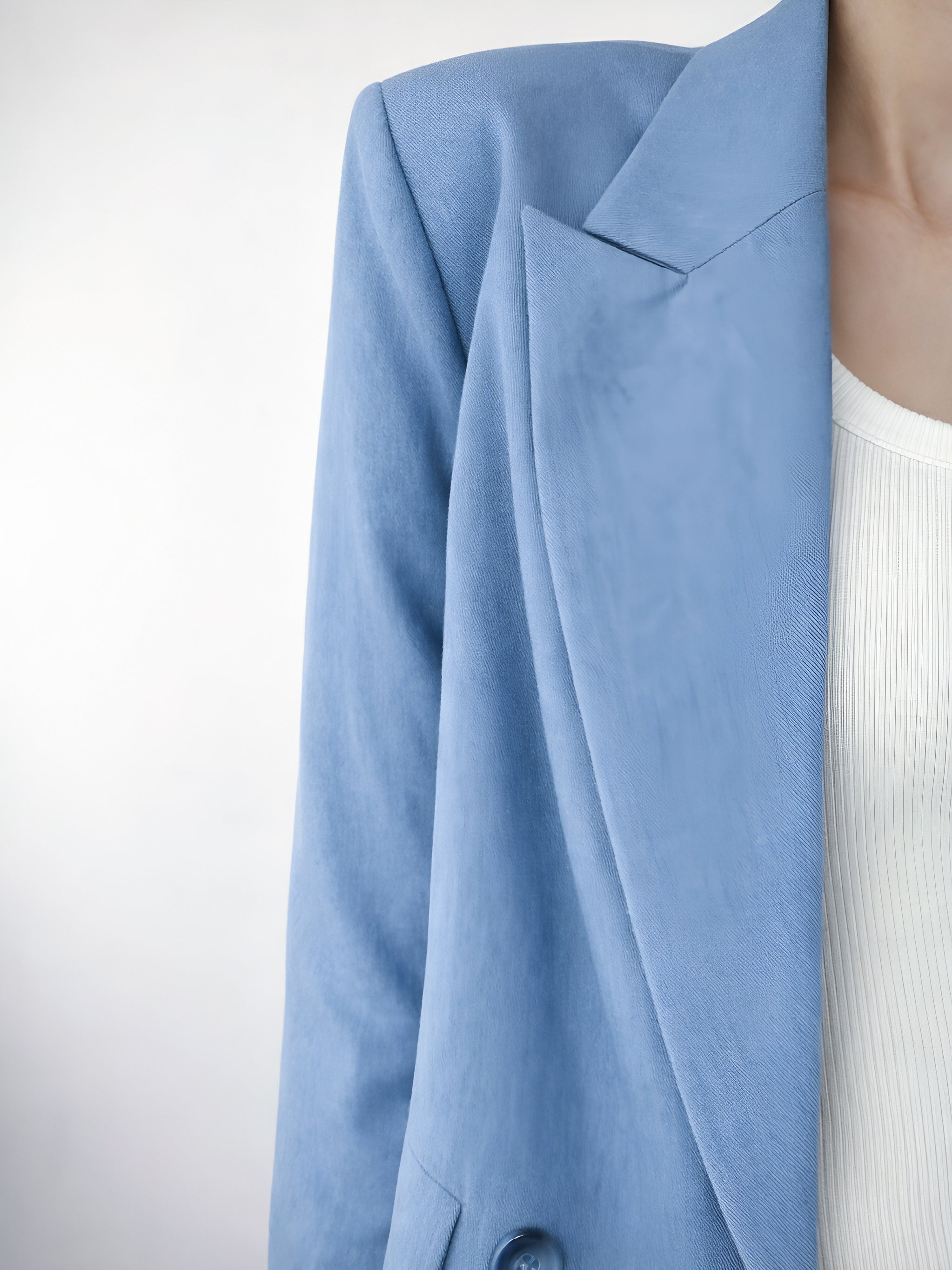 You Decide - Blazer cropped doppiopetto - Azzurro