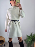 Abito con cintura Beige - Kikisix