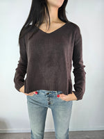 Maglioncino asimmetrico scollo a V Moro - Kikisix