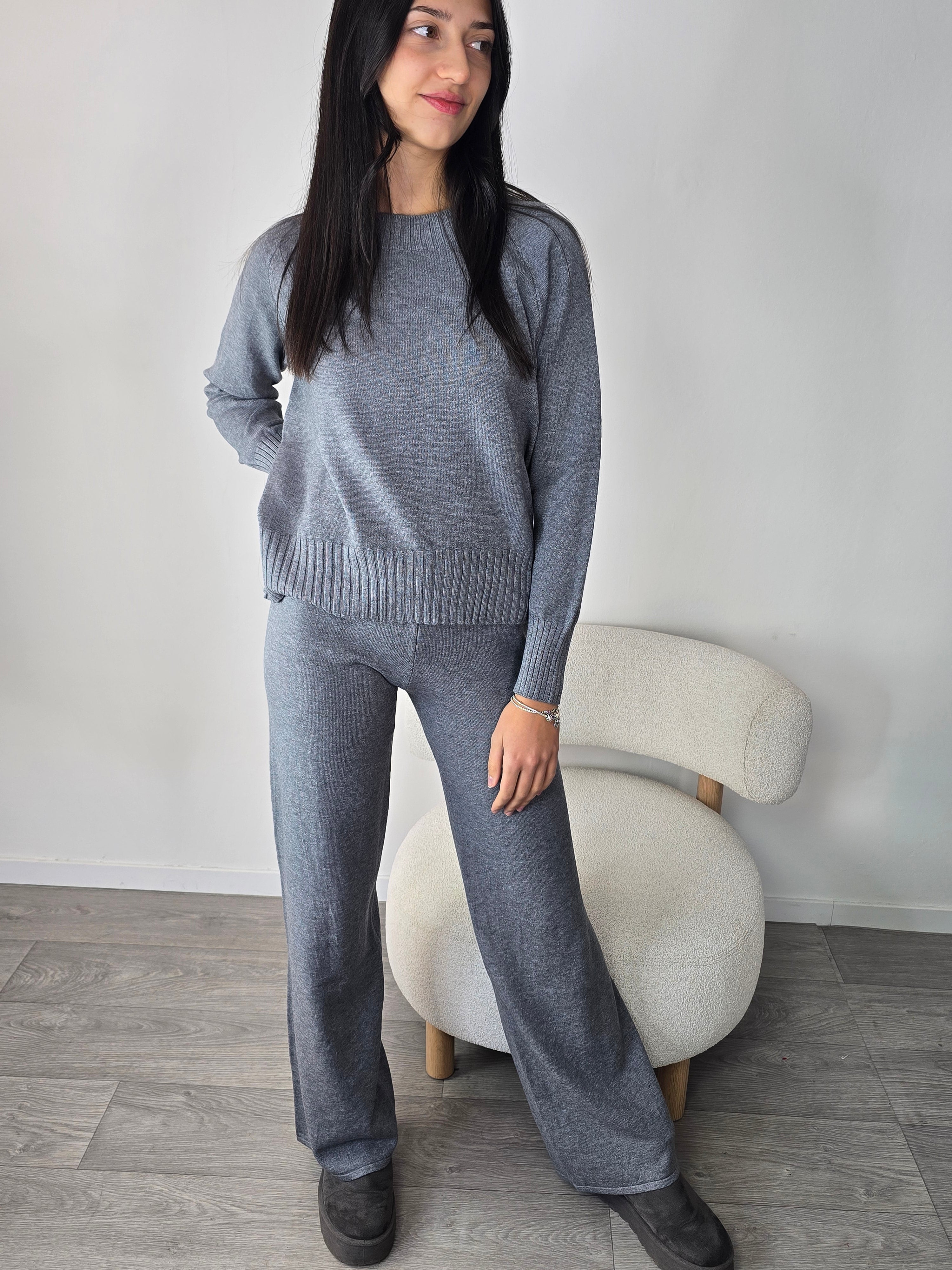 maglione grigio FW 25 donna