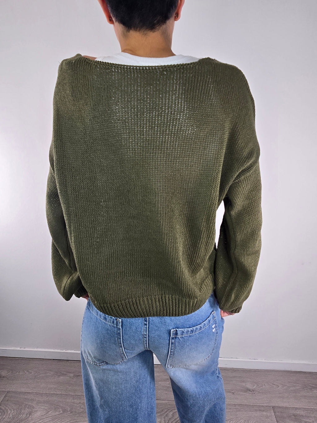 Please - Maglia con nodo - Militare