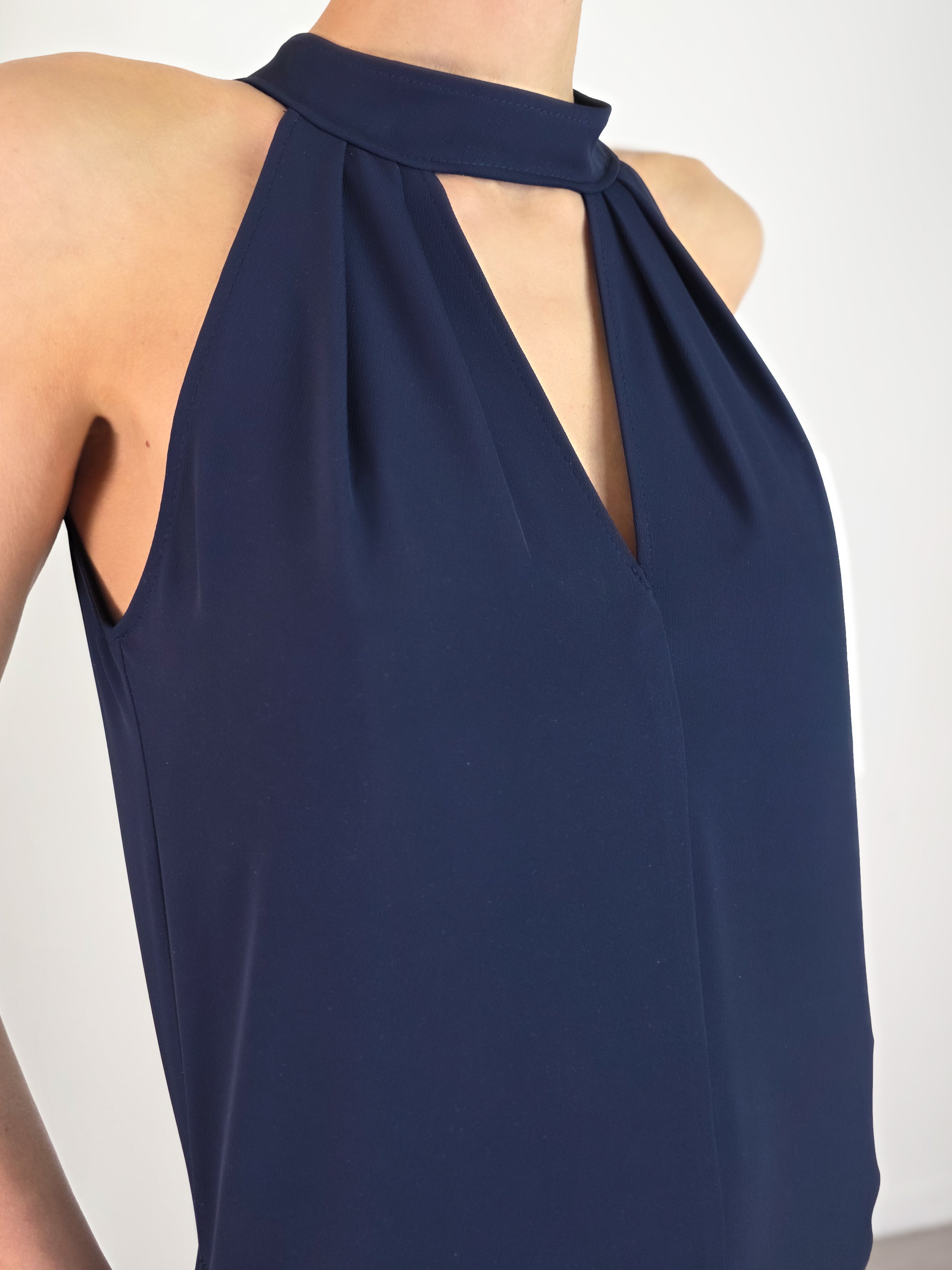 Kontatto - Tuta lunga scollo all'americana - Blu