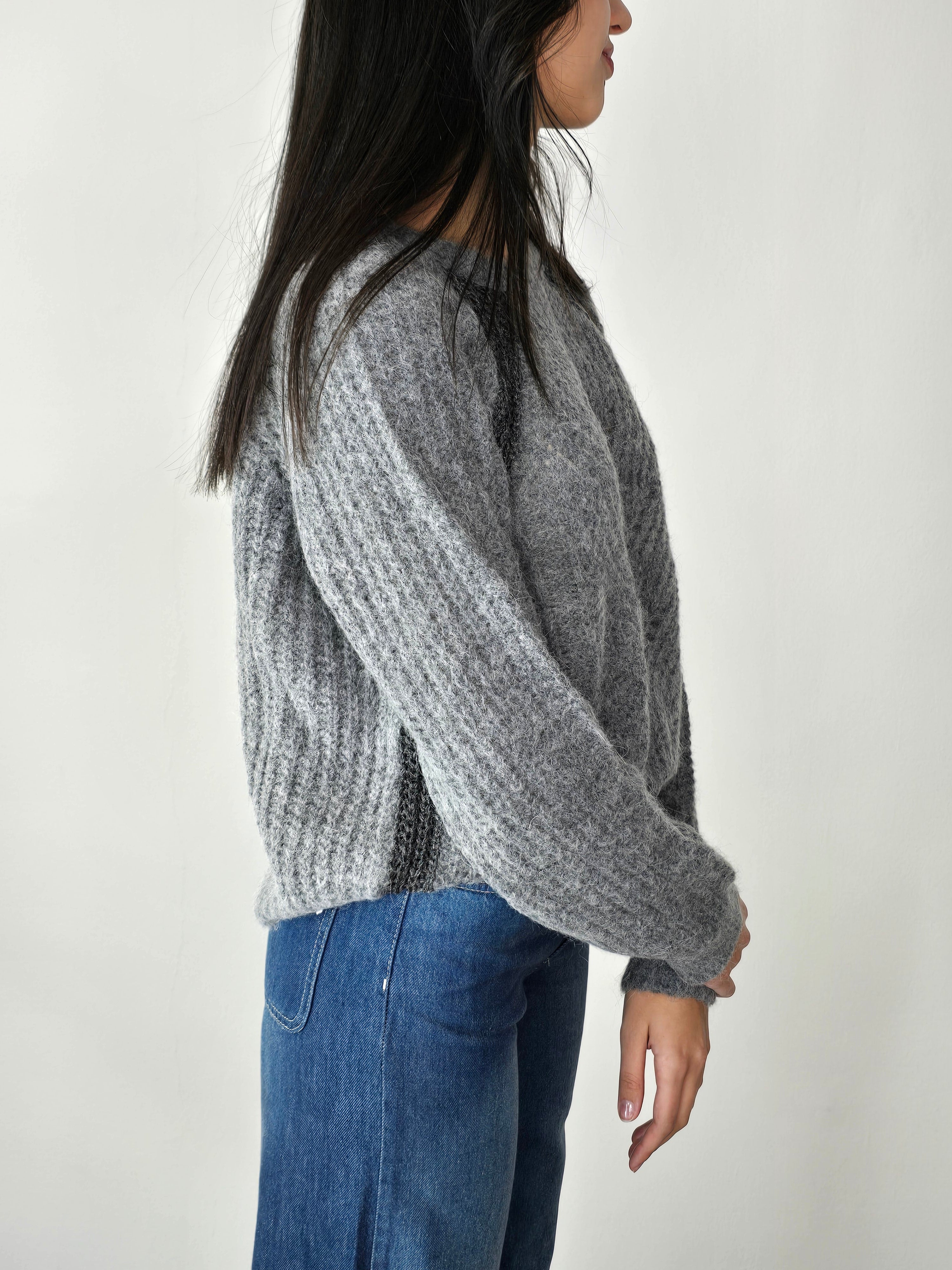 Maglione con lurex Grigio - Tensione In