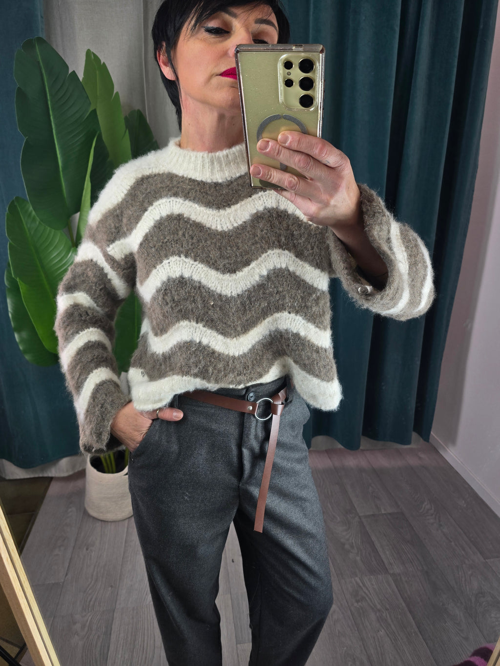 mglione a righe fango please FW 25