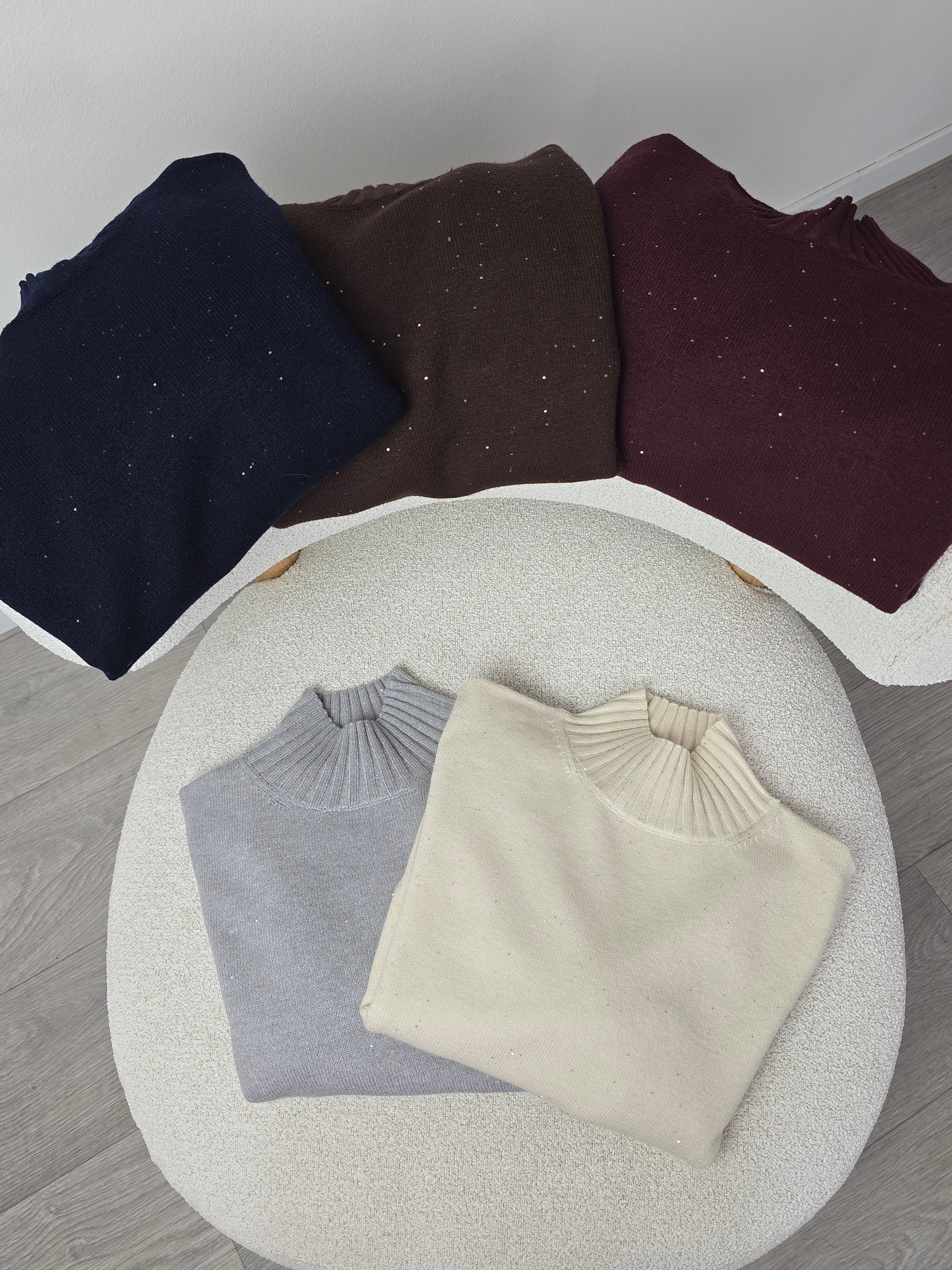 lupetto micro lurex kikisix FW 25 donna