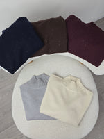 Maglione micro lurex Caffè - Kikisix