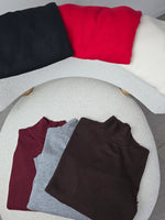 Maglioncino collo alto crop Nero - Kikisix