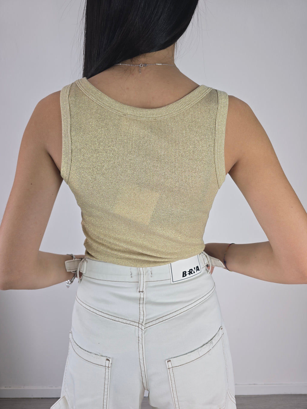 Vicolo - Top in lurex - Oro