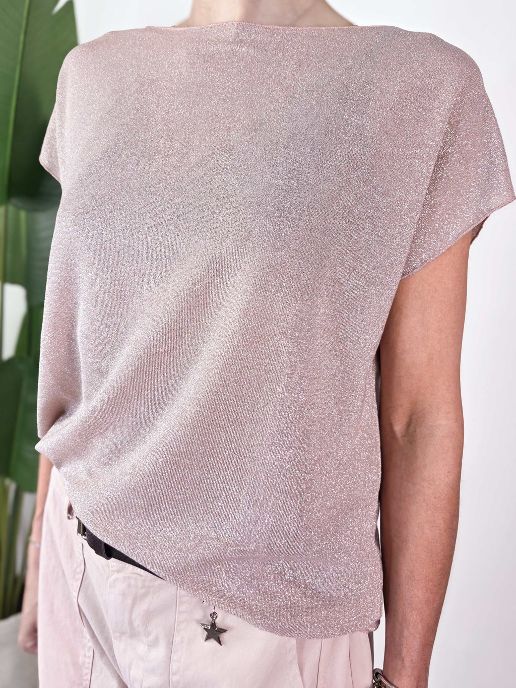 Susy Mix - Blusa in lurex - Rosa