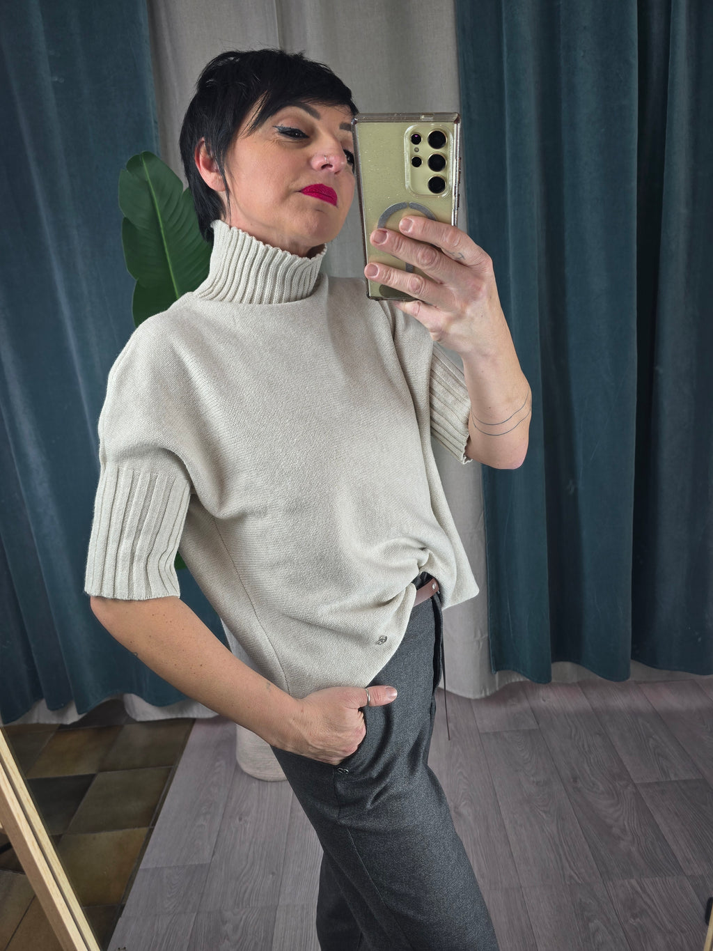 Maglio collo alto donna Please FW 25