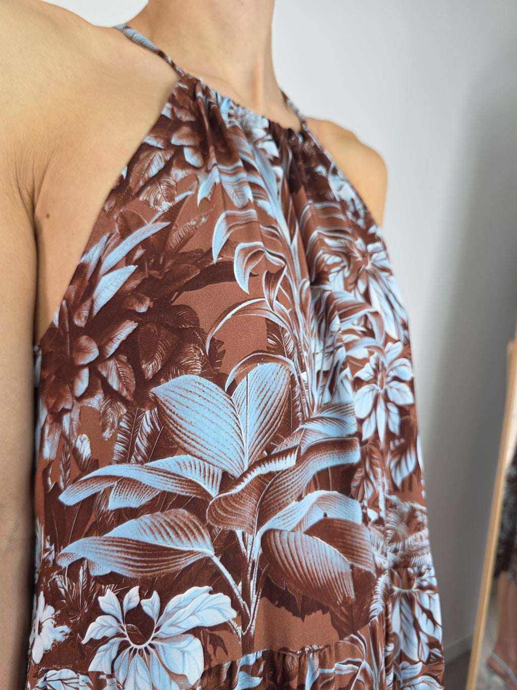 Kontatto - Abito corto Jungle - Moro