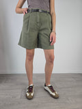 Please - Bermuda con cintura - Militare