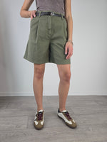 Please - Bermuda con cintura - Militare