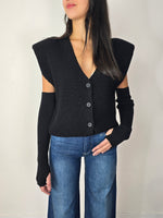 Gilet con manicotti Nero - Haveone