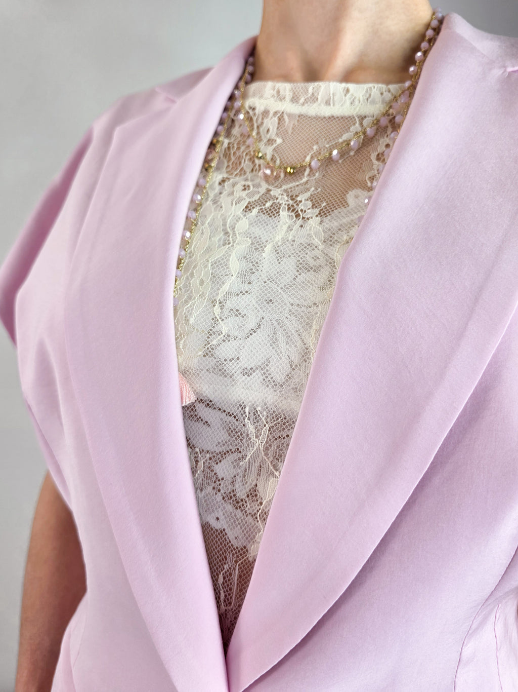 Kontatto - Blazer manica corta - Rosa