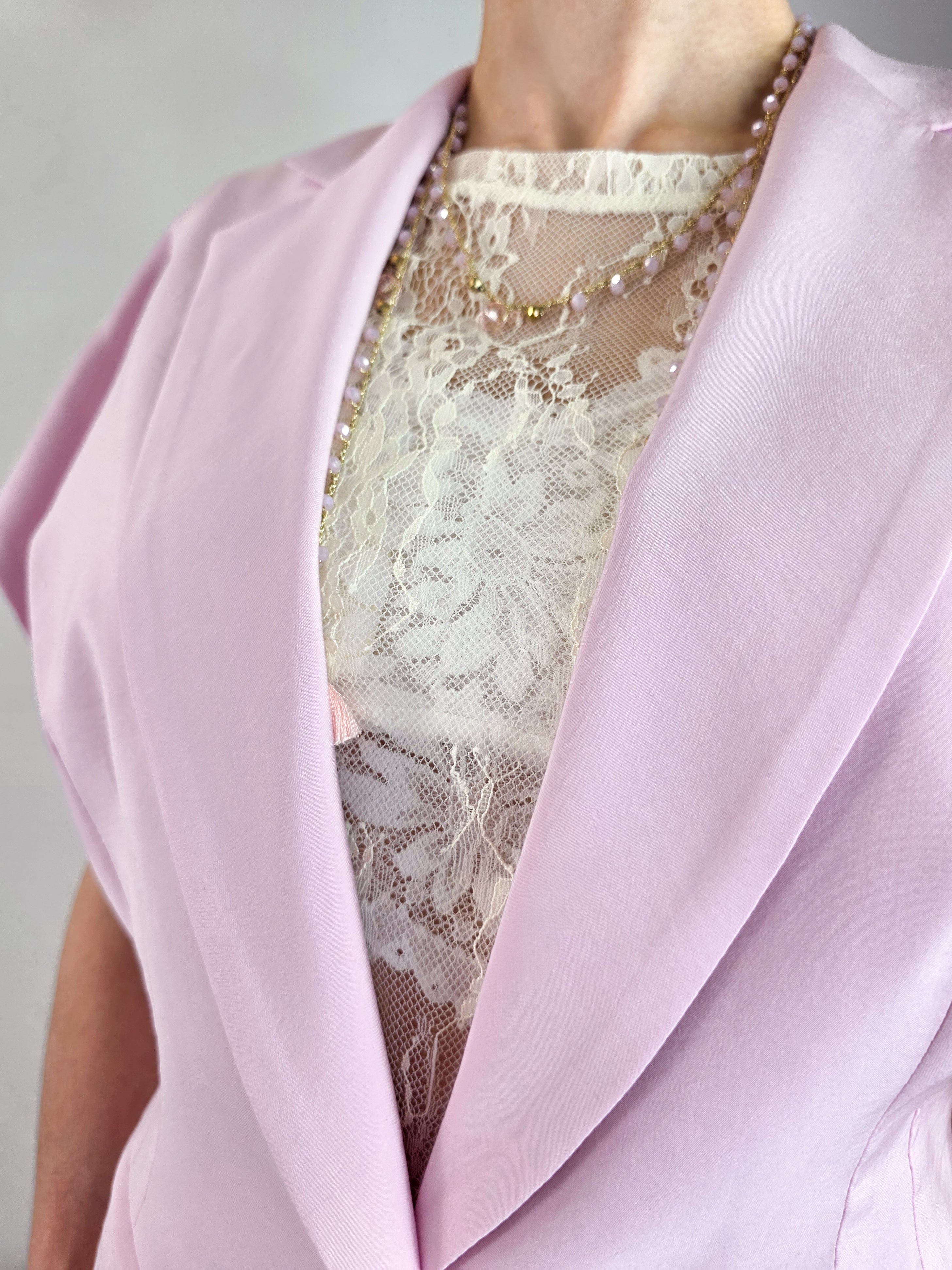 Kontatto - Blazer manica corta - Rosa