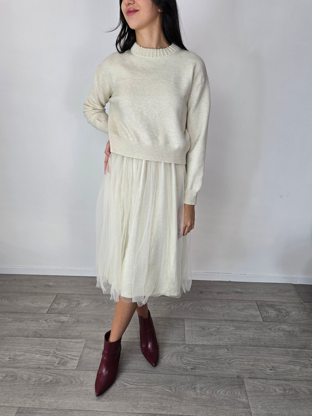 Abito con maglioncino burro - You Decide