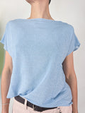 Susy Mix - Blusa in lurex - Cielo