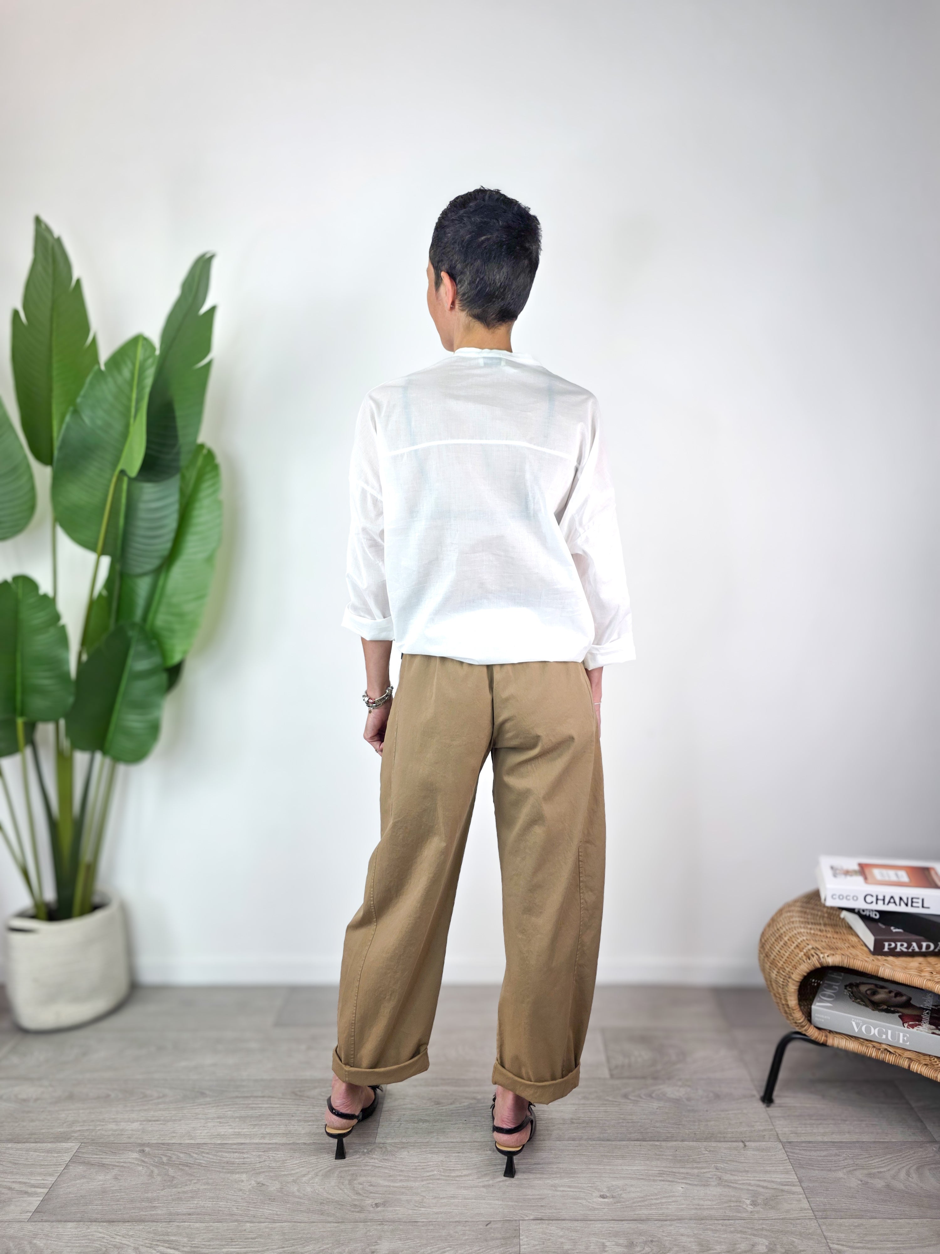 Susy Mix - Camicia Ricamata - Latte