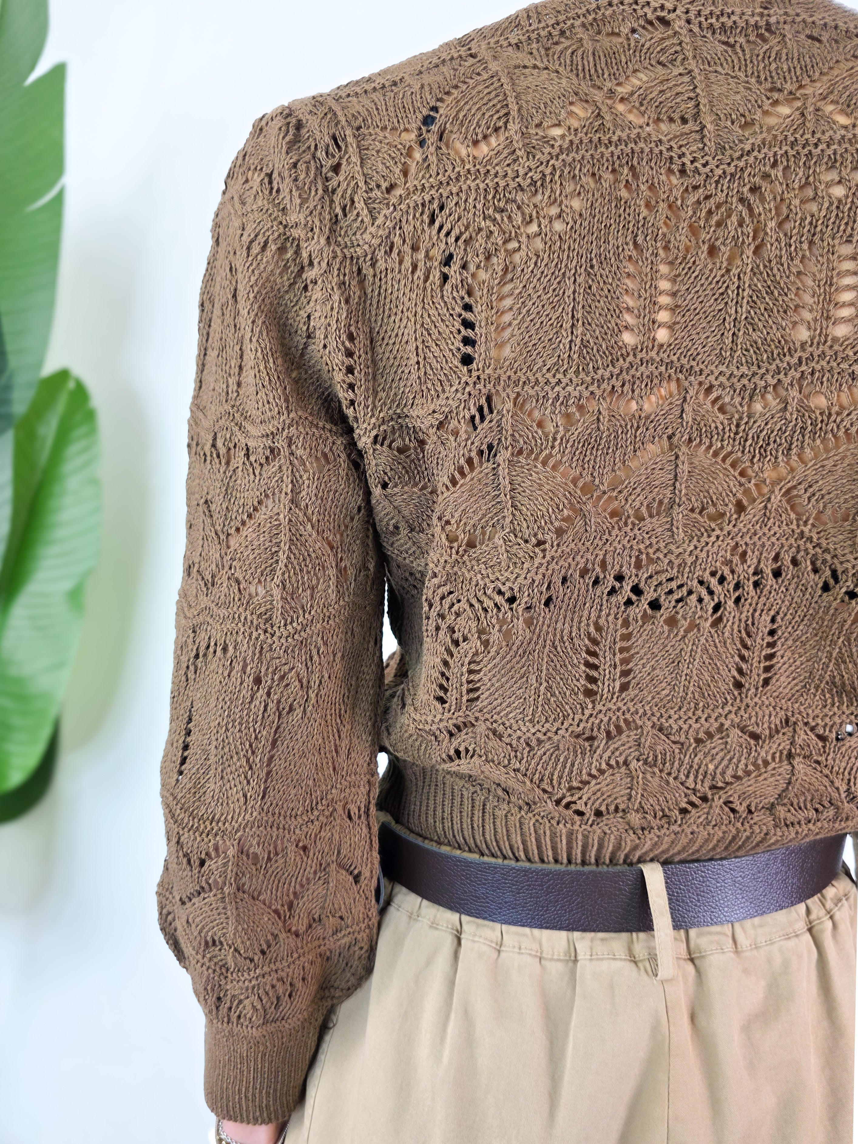 Susy Mix - Cardigan crop - Cacao
