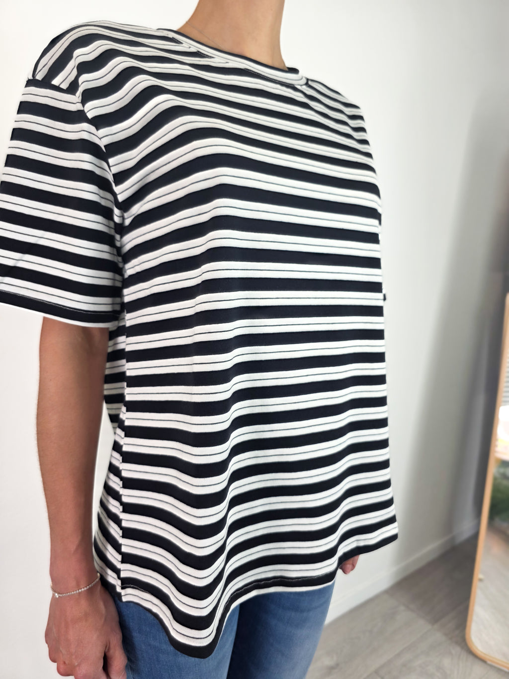 You Decide - T-shirt a righe - Nero