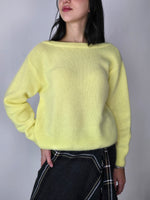 Maglione scollato sulla schiena Giallo - Philia Loft