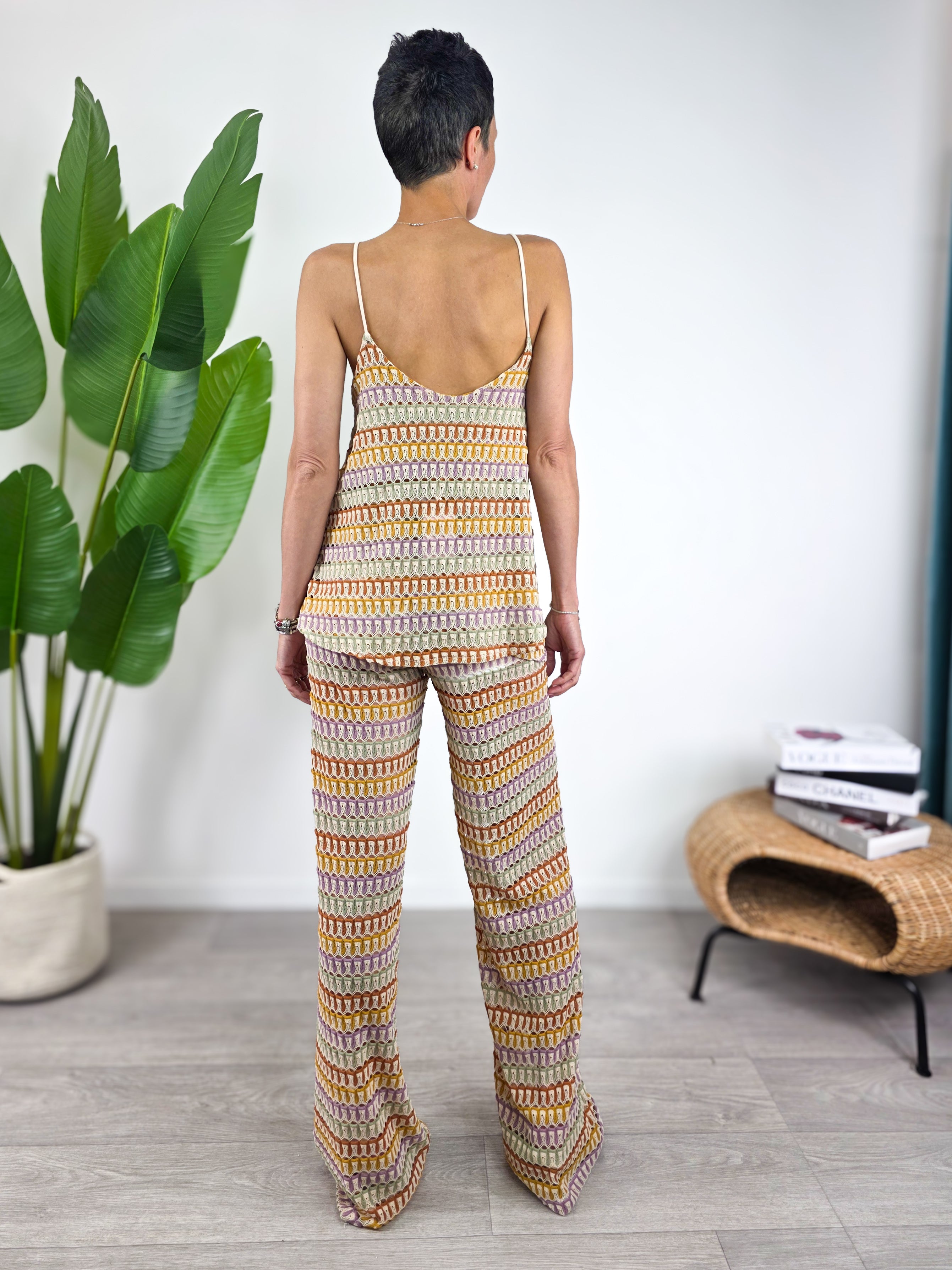 Saiph - Pantalone con elastico in fantasia - Multicolor