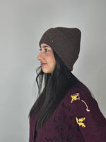 BERRETTO LUREX CIOCCOLATO