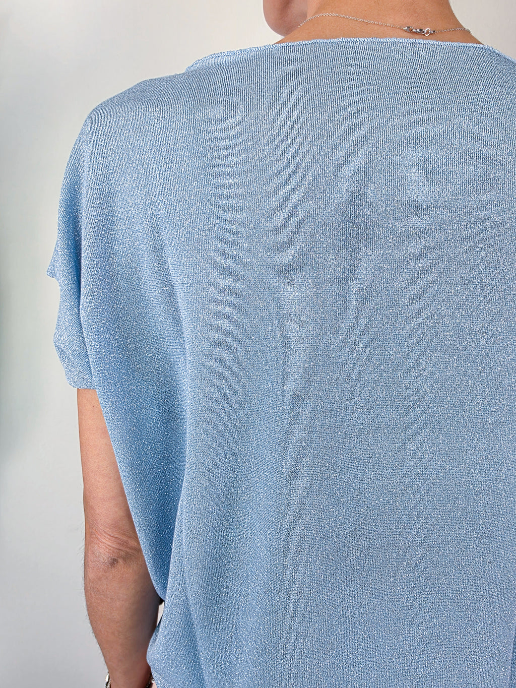 Susy Mix - Blusa in lurex - Cielo